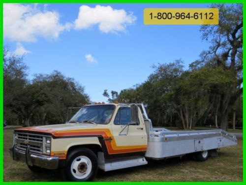 1985 chevrolet c30 ramp truck car hauler orig miles tow truck no reserve hauler