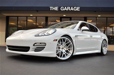 2012 porsche panamera 4s 4.8l 400hp v8 carrara white/beige prem pkg only 4k!!!