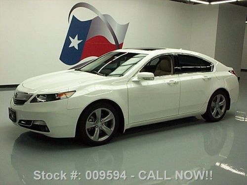 2012 acura tl advance sunroof leather nav rear cam 44k! texas direct auto