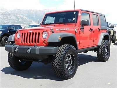 Jeep rubicon 4 door hardtop unlimited 4x4  new custom lift wheels tires manual