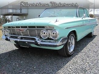 1961 blue 2 door! power steering front discs, cd, factory radio, restored