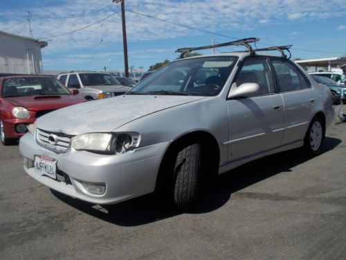 2001 toyota corolla, no reserve