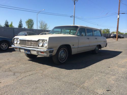 1964 chevrolet biscayne wagon one owner barn find 64 chevy impala wagon original