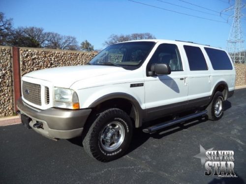 04 excursion eddie bauer 4wd diesel leather dvd-tv 3rdrow xnice tx!