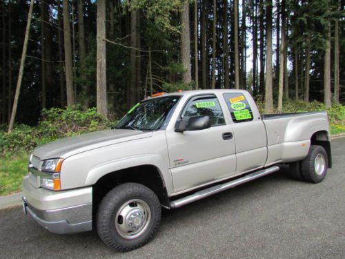 2004 chevrolet silverado 4x4 duramax diesel dual rear wheels low miles