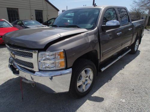 2012 chevrolet silverado k1500 crew cab 4wd, salvage, runs and lot drives