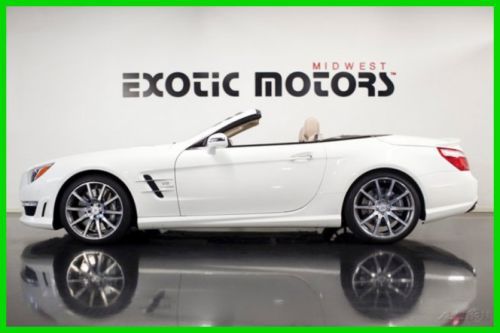 2013 sl63 amg diamond white on beige, 1,947mi msrp $157,040 only $129,888