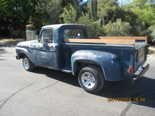 1961 Ford F100 Step Side Short Bed Willys Gasser Hot Rod, image 4