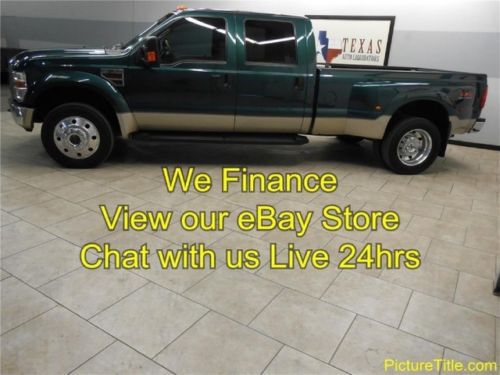 08 f450 lariat 4x4 4wd leather heated seats dually 19.5 wheels we finance texas