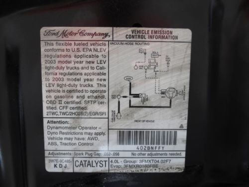 03 Ford Explorer XLT 4WD V6 3rd Row Leather Sunroof 4x4 Clean Carfax, US $7,288.00, image 58