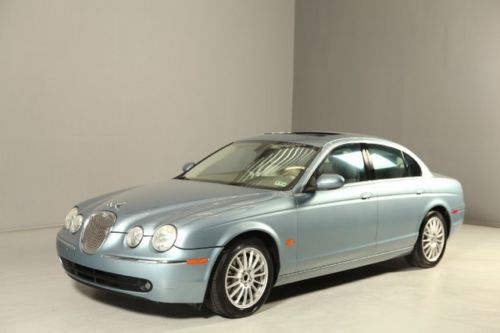 2006 jaguar s-type 3.0 sunroof leather wood alloys prem sound clean carfax !