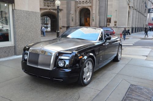 2008 rolls royce phantom drophead coupe.  black with black.