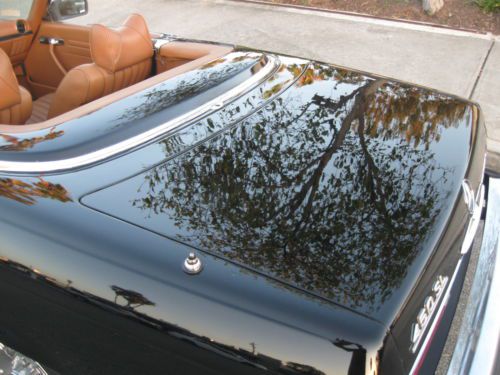 BEAUTIFUL CALIFORNIA 1976 MERCEDES 450SL BLACK ROADSTER GREAT DRIVER, image 6