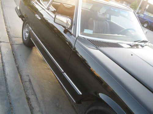 BEAUTIFUL CALIFORNIA 1976 MERCEDES 450SL BLACK ROADSTER GREAT DRIVER, image 7