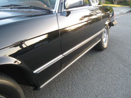 BEAUTIFUL CALIFORNIA 1976 MERCEDES 450SL BLACK ROADSTER GREAT DRIVER, image 9