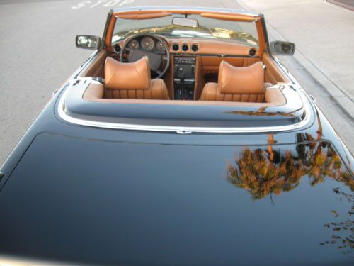 BEAUTIFUL CALIFORNIA 1976 MERCEDES 450SL BLACK ROADSTER GREAT DRIVER, image 17