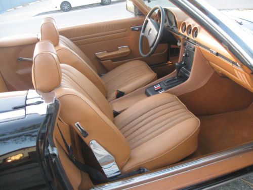 BEAUTIFUL CALIFORNIA 1976 MERCEDES 450SL BLACK ROADSTER GREAT DRIVER, image 18