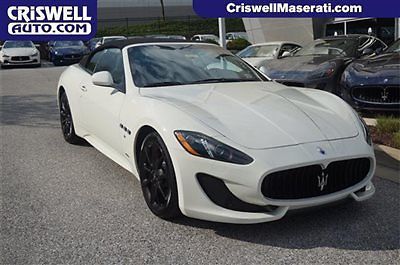 New maserati granturismo sport convertible ferrari v8 bianco white black nero