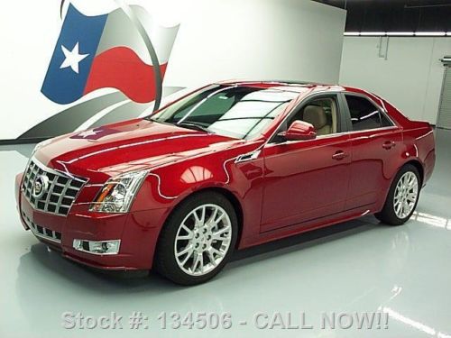 2012 cadillac cts premium pano sunroof nav rear cam 9k texas direct auto