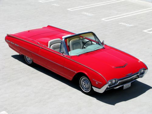 1962 ford thunderbird convertible with sports roadster tonneau package