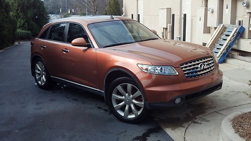 2003 infiniti fx35 liquid copper exterior orange leather interior