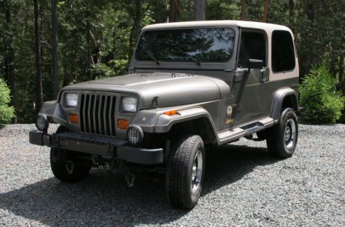 1989 jeep wrangler sahara yj 4.2 liter - 5 speed 4x4 w/ hardtop