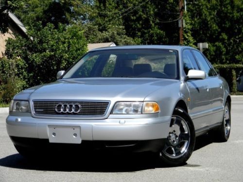 1998 audi a8 luxury sedan no reserve silver clean 4.2 liter v8 quattro 4-door !!