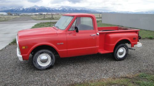 1970 chevy c10 2wd stepside shortbox pickup