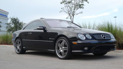 2003 mercedes-benz cl55 amg base coupe 2-door 5.5l black  on black 20&#034;