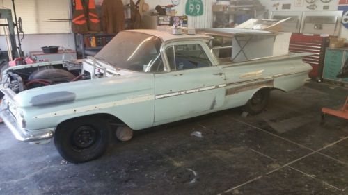 1959 chevrolet el camino no motor no tranny build it or just drive it.