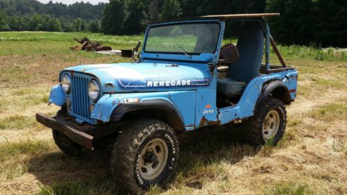 1975 jeep renegade cj5 levi&#039;s ed. (304 v8; 3 speed manual)