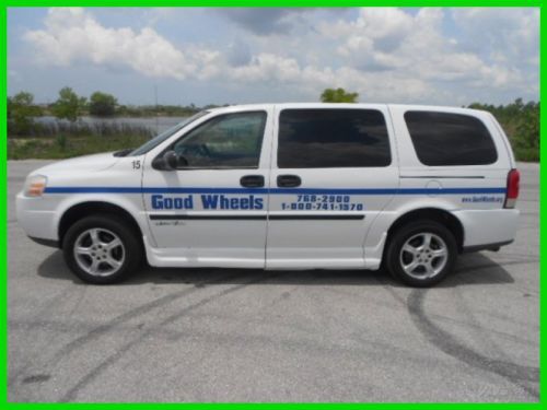 2008 chevrolet uplander mini van handicap equipped wheelchair ramp lowered floor