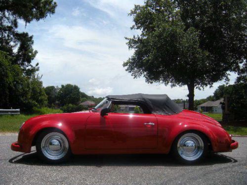 No Reserve! 1955 Porsche Speedster Re-creation, Red on Black, CD 60 Pics & Video, image 3