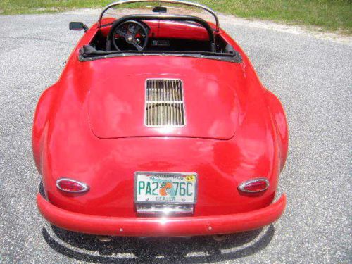 No Reserve! 1955 Porsche Speedster Re-creation, Red on Black, CD 60 Pics & Video, image 4