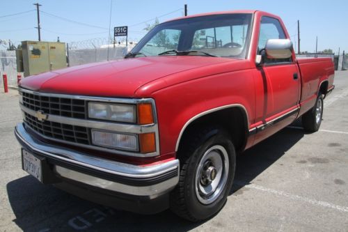 1990 chevrolet silverado c/k 2500 reg.cab pickup automatic 8 cylinder no reserve