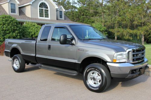 2002 ford f350 xcab lariat 7.3l diesel 86k original miles 4x4 mint no reserve