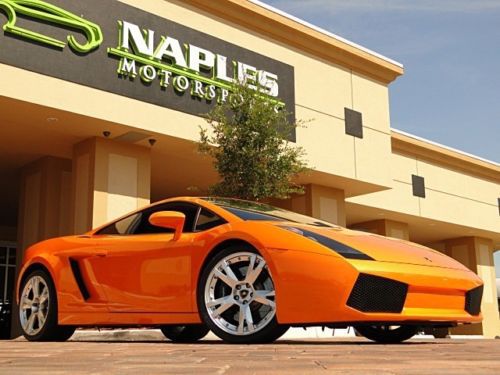 2004 lamborghini gallardo - 6-speed manual - pearl orange / orange &amp; black - 11k