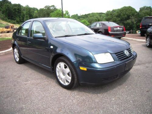 2001 jetta glx vr6 auto 2.8l asr fwd leather moonroof 61k miles green