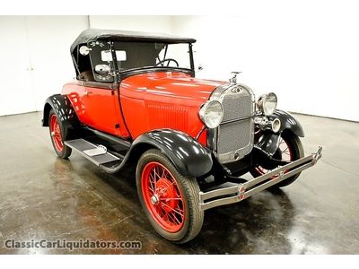 1929 ford model a roadster inline 4 3 speed bench seat numbers matching look