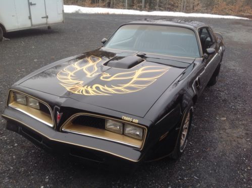 1977 bandit edition trans am, 400 6.6 hurst t- tops black on black se (restored)