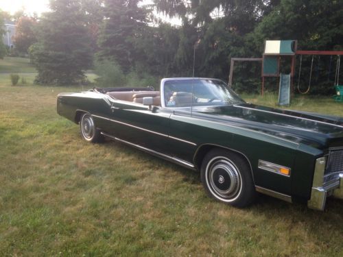 1976 cadillac eldorado convertible 2-door 8.2l no reserve