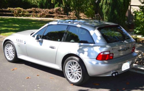 2001 silver bmw z3 3.0i coupe in excellent condition, steptronic transmission