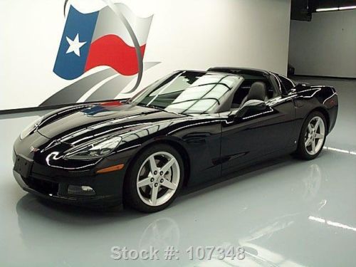 2007 chevy corvette lt coupe 6-spd blk on blk 18k miles texas direct auto