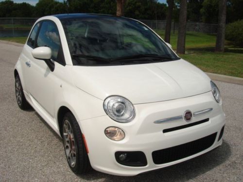 2013 fiat 500 sport leather,sunroof, prem sound-manual