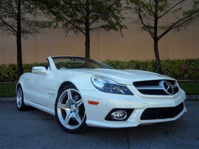 2009 mercedes benz sl550 white/black