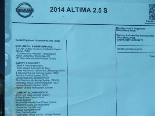 2014 Nissan Altima 2.5 S, US $19,945.00, image 5