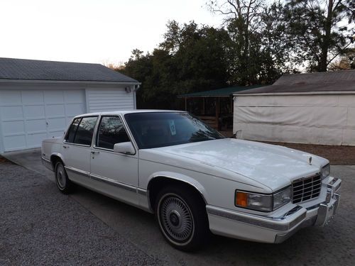 1993 cadillac deville **white with gold emblems**