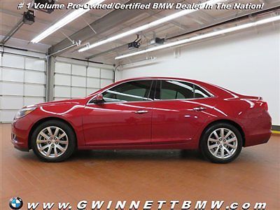 4dr sedan ltz w/1lz low miles automatic gasoline 2.5l 4 cyl engine crystal red t