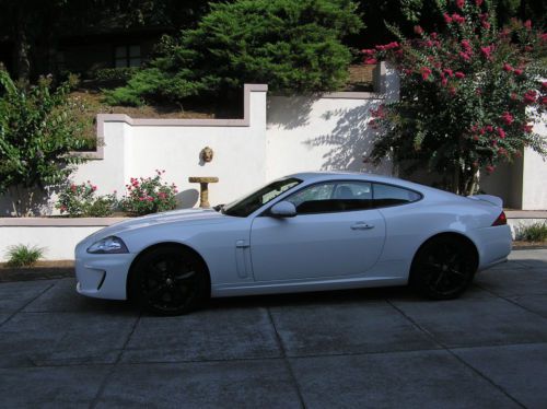 Jaguar xk xkr 510hp clean carfax, white / black save over aston martin db9