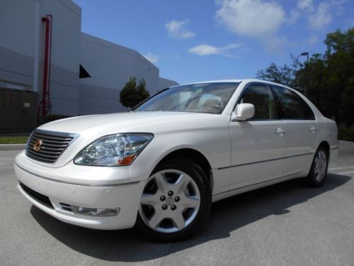 2005 lexus ls 430 40k miles! 1 owner! lux pkg! nav! rear cam! mark levinson aud.